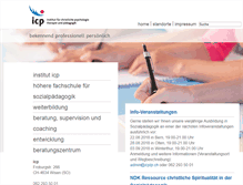 Tablet Screenshot of icptp.ch